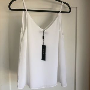 White Silk Cami size 8